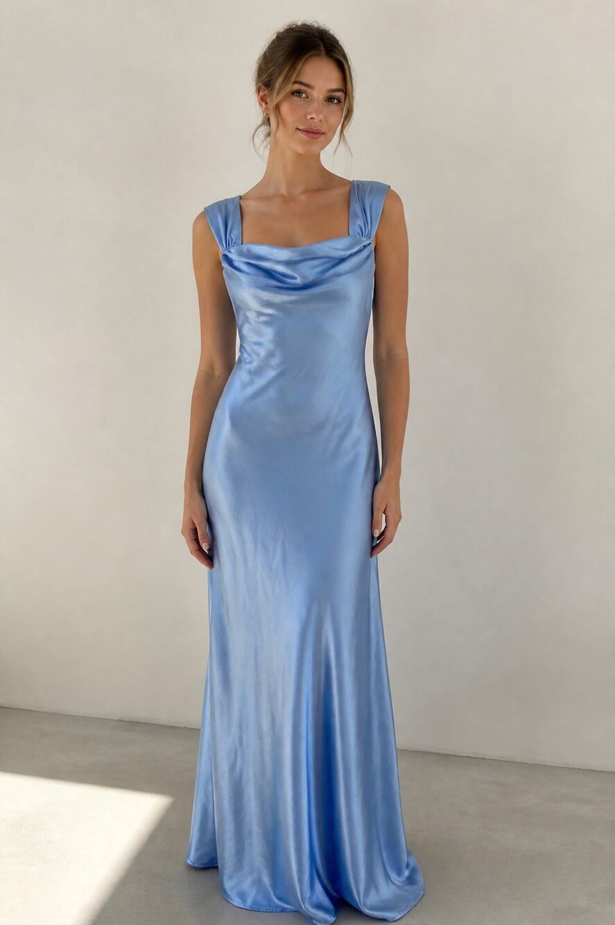 Beginning Boutique Ella Light Blue Off Shoulder Dress S